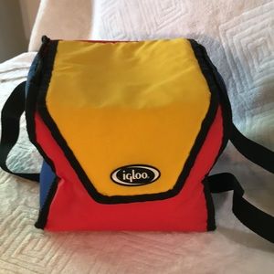 Vintage Retro Igloo Color Block Lunch Cooler
